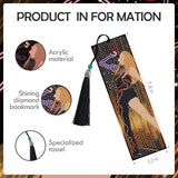 INCOK Singer Diamond Art Bookmarks - 6 Pcs DIY Pop Star Diamond Painting Bookmarks Kits Aesthetic Art Craft Festival Holiday Birthday Gift for Book Lovers Adult Beginners Fans Music Lover INCOK