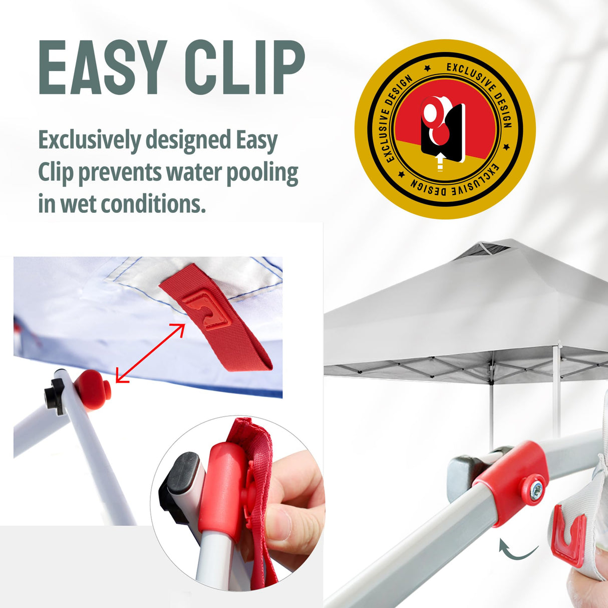 CROWN SHADES 10x10 Pop Up Canopy with 1 Side Wall - Beach Tent with One Push Setup - Outdoor Sun Shade for Events, Parties, Camping - Gazebo with STO-N-Go Cover Bag (White) CROWN SHADES