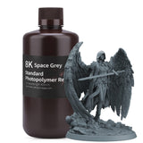 ELEGOO 8K 3D Printer Resin, Standard Photopolymer Resin 405nm UV-Curing Resin, Best for 8K/9K/12K LCD 3D Printer Space Grey 1000G ELEGOO