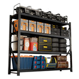 MDXEKE 5000lbs Garage Shelving Heavy Duty, 4-Tier Metal Adjustable Garage Shelves, Storage Shelves for Warehouse, Pantry, Basement, 59" W X 20" D X 79" H (Black, 59x20x79) MDXEKE