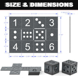WelderElite Welding Coupons 1/8" Welding Practice Kit 11 Gauge Beginners Welding Mild Steel Sheet Can Be Used to Make 3 Dice and 1 Cube Frame WelderElite