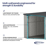 Horizontal Shed by Suncast®, Made in The USA Suncast