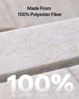 Soundproof Wall Panels, Kuchoow Sound Proof Panels for Walls, 12 Pack High Density Acoustic Panels Sound Absorbing Self-Adhesive, Acoustic Wall Panels for Walls Door Ceiling 12" X 12" X 0.4" Beige Kuchoow