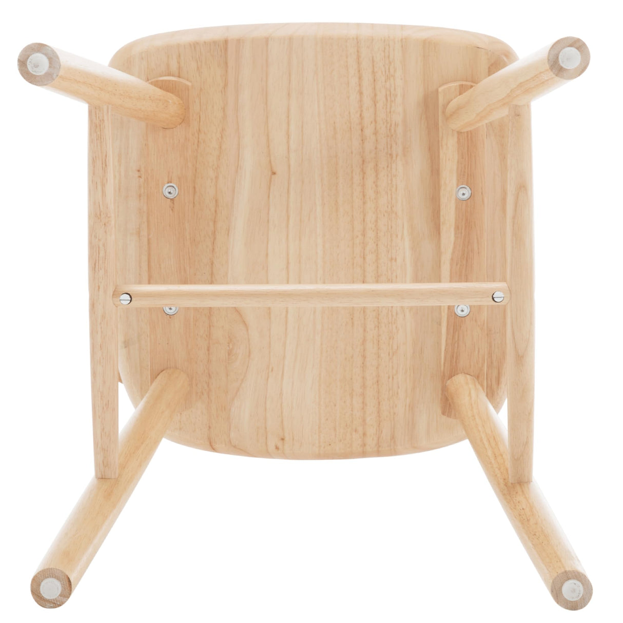 DM Furniture Dining Room Chairs Set of 6, Windsor Dining Chair with Spindle Back, Farmhouse Armless Side Chair, Solid Wood French Country Kitchen Chairs for Home/Patio/Restaurant, Natual DM Furniture