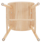 DM Furniture Dining Room Chairs Set of 6, Windsor Dining Chair with Spindle Back, Farmhouse Armless Side Chair, Solid Wood French Country Kitchen Chairs for Home/Patio/Restaurant, Natual DM Furniture