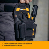 ToughBuilt - Technician 10 Pocket Pouch (Medium) - 14 Pockets & Loop, 3 Adjustable Holster, 6 Snug-fit Screwdrivers, Accessories, Secure Multi-Tool Holder - (TB-CT-36-M10) ToughBuilt
