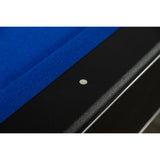 Hathaway Hustler 7 Ft Tournament Pool Table – Includes Cue Sticks, Billiard Balls, Automatic Ball Return – Perfect for Competitive Players and Family Games Room – Blue Felt with Black Finish Hathaway
