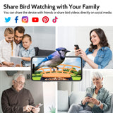 Birdkiss Smart Bird Feeder with Camera, AI Identify Bird Feeder Camera with Solar Pannel, Auto Capture Bird Full HD Videos & Instant Notification, Birdkiss