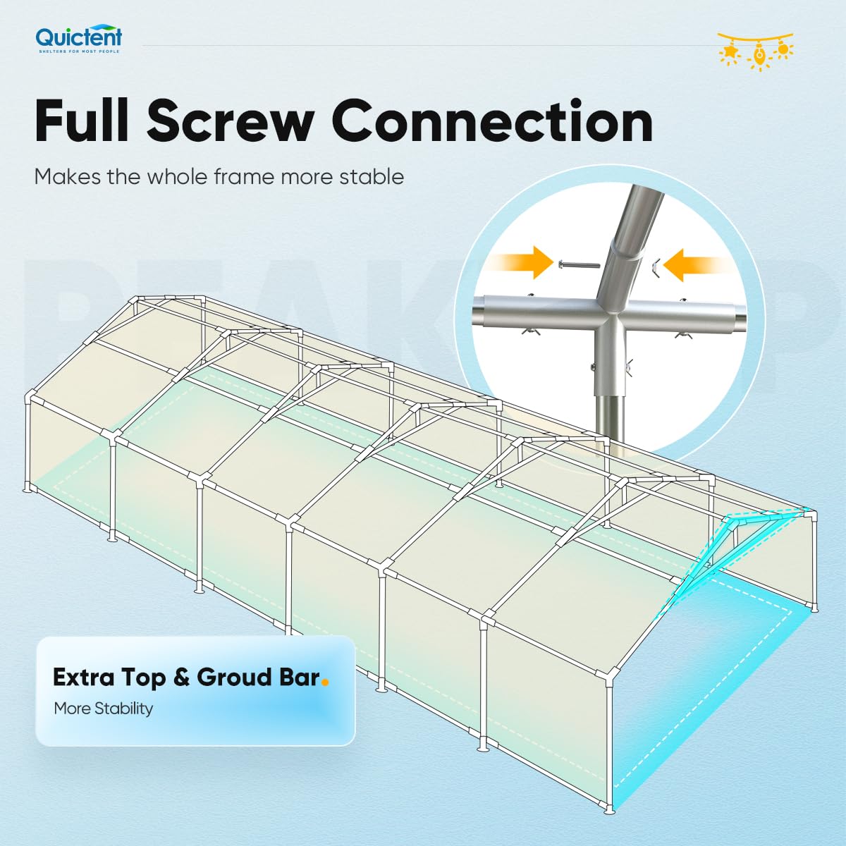 Quictent 20x40ft Clear Side Party Tent Heavy Duty Upgraded Galvanized Outdoor Wedding PVC Canopy Gazebo Vinly Event Shelters with Removable Transparent Sidewalls for Commercial & Residential  - WoodArtSupply