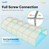 Quictent 20x40ft Clear Side Party Tent Heavy Duty Upgraded Galvanized Outdoor Wedding PVC Canopy Gazebo Vinly Event Shelters with Removable Transparent Sidewalls for Commercial & Residential Use Quictent