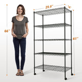 YSSOA Heavy Duty 5-Shelf Shelving Unit，2-Pack YSSOA