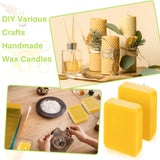 Treela 3 LB Yellow Beeswax Block Pure Natural Beeswax Cosmetic Grade Wax Block for Moisturizer Lotions Creams Lip Balms Soaps Candle Making Treela