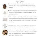 Red Cedar Sauna Back Rest Accompanied by an Anti-Slip Rubber Pad for Enhanced Stability, Includes Accessories as a Sauna Hat, Seat Pad, and Glove, Sauna Accessory Set. (2 Sets) WoodArtSupply