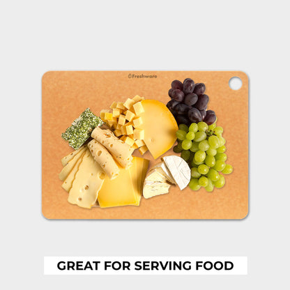 Freshware Wood Cutting Board for Kitchen, Dishwasher Safe, Large, 15" x 11.25", Natural