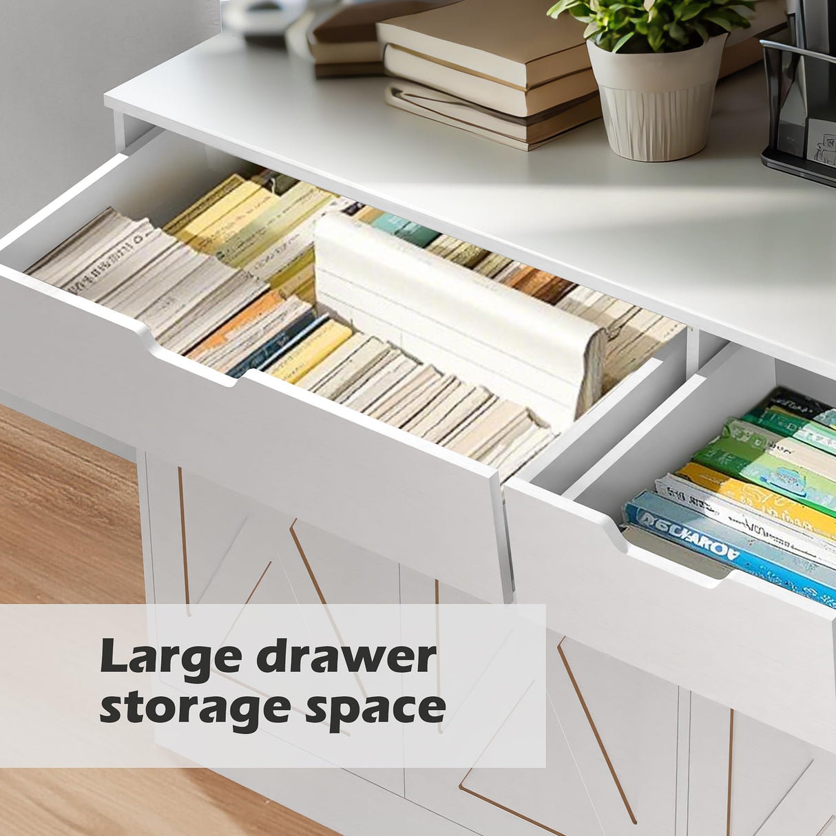 GTFURNI 71" Tall Kitchen Pantry Storage Cabinet Large Farmhouse Hutch Cabinet with Microwave Stand, Charging Station, Adjustable Shelves, Countertop for Dining Room, Living Room, White GTFURNI