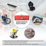 Dadouman Heavy Duty Oxford Christmas Tree Storage Bag with Extra Padded Handles| Waterproof Oxford Artificial Tree Storage Bag | 51" L x 16" W x 16" H, ID Card Included (Red) DADOUMAN