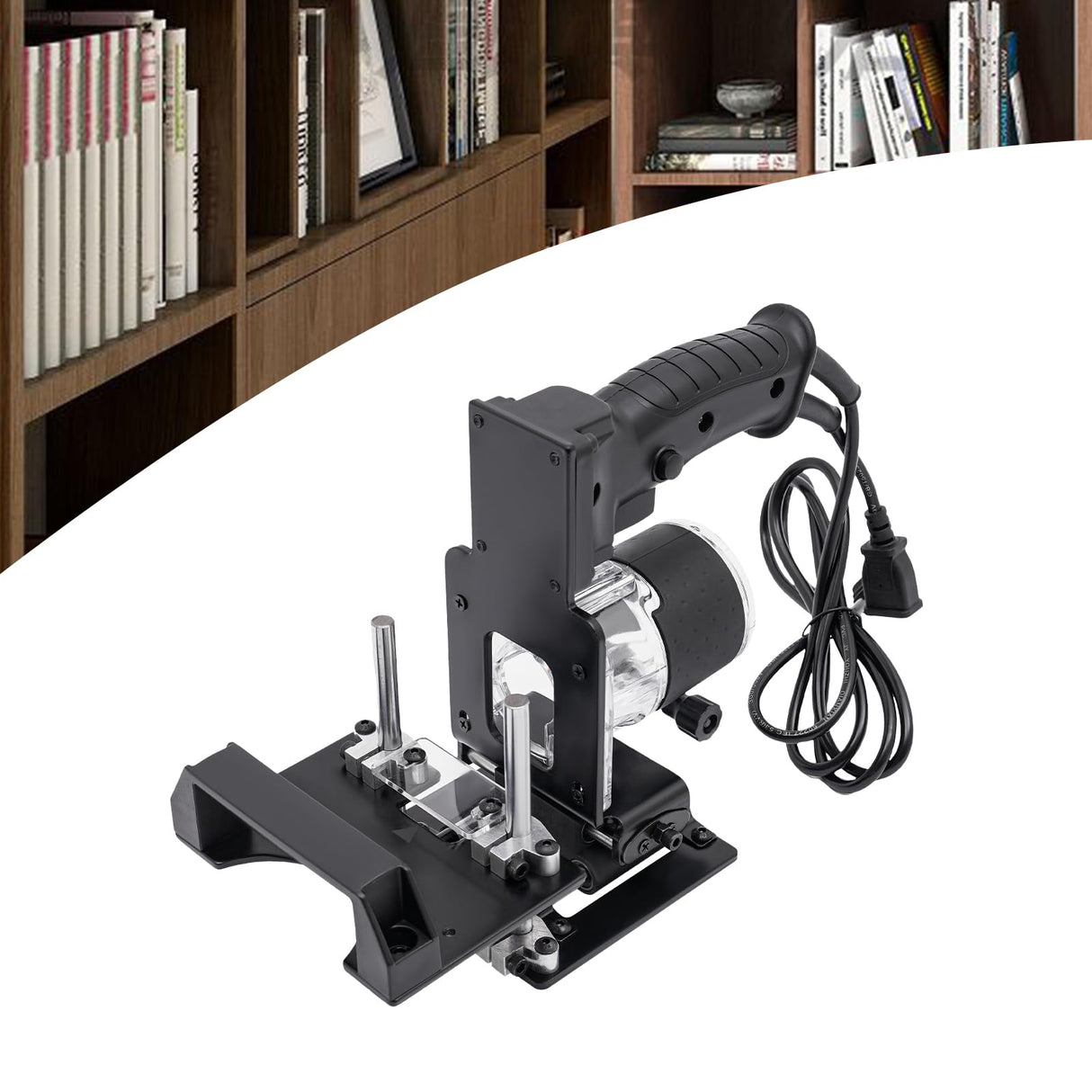 Slotting Guide Locator, Mortising Jig 2 in 1 Invisible Fastener Slotting Bracket Woodworking Slotting Locator Edge Guide Trimming Machine Hole Stand for Woodworking Furniture Splicing DUYIWAA