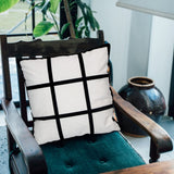 MAIKESUB 4 Pcs Sublimation Blank Lattice Pillow Cases Cushion Cover Throw Pillow Covers for Sublimation Printing 15.7 x 15.7 Inch with Invisible Zippers DIY No Pillow Insert 9 Panel MAIKESUB