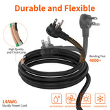 8 Outlet Long Power Strip, 2100J Surge Protector Heavy Duty 6FT Cord Wide Spaced and Wall Mount Metal Powerstrip for Home Office Garage Workshop Plug'n