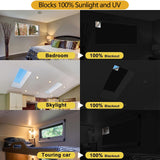 Portable Blackout Curtains - (39" x 57") 100% Windows Blackout Curtains for Bedroom, Temporary Shades & Blinds for Window, Home, Baby Room, Dorm Room, Rv, Office, Nursery, Travel Auzoe