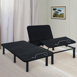 Naomi Home Serenity Split King Adjustable Bed Base, Zero Gravity, Wireless Remote, USB Ports, 800 Lb Capacity, Black Metal Frame, Easy Setup for Couples’ Comfort and Relaxation Naomi Home