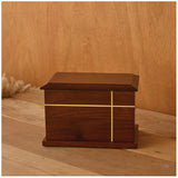 Aspen Studio Cross Urn Walnut Wooden Urn for Cremation Ash Handcrafted Solid Wood Urn Up to 235lbs for Adult Human Ashes Decorative Urns TSA Approved Wooden Urn Aspen Studio