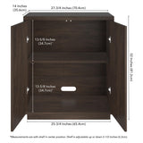 Henn&Hart 28" Wide Rectangular Accent Cabinet in Brown, for Home, Living Room, Bedroom, Entertainment Room, Office Henn&Hart