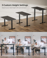 Marsail Standing Office Desk,Adjustable Heights,Stand Up Desk,63x24 Inches Desktop Sit Stand Home Office Gaming Computer Desk with 4 Memory Presets,Headphone Hook,Cable Organizer,Black. Marsail