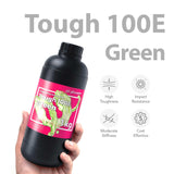 phrozen Tough 100E Engineering Series Resin for 3D Printer, 405nm UV-Curing Resin High Precision Toughness Flexible Elasticity Impact Resistant - Green (1KG) phrozen