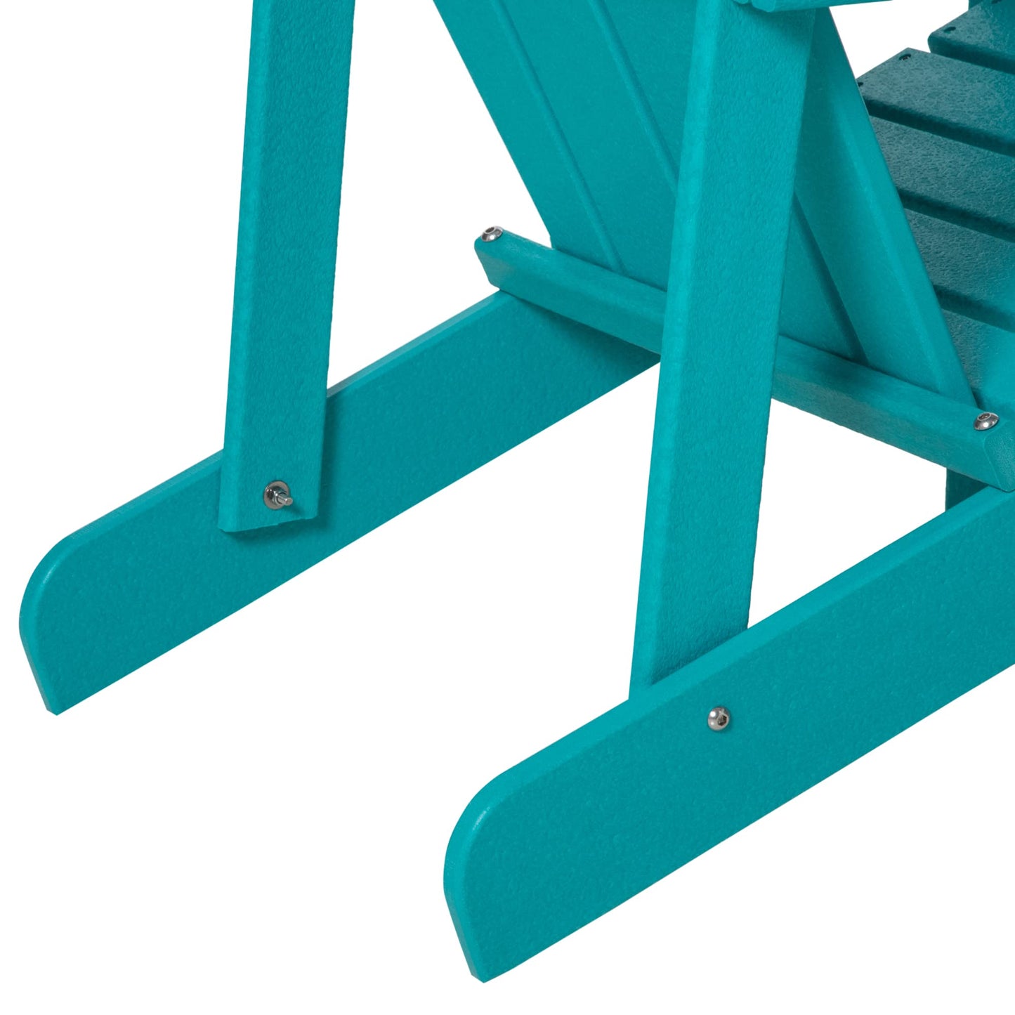 Outsunny Adirondack Chair, HDPE Fire Pit Chair, Weather Resistant Outdoor Chair for Patio, Garden, Backyard, Lawn, Turquoise - WoodArtSupply