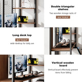 Merax Black Twin Metal Loft Bed with Desk and Shelves, Noise-Free Design Merax