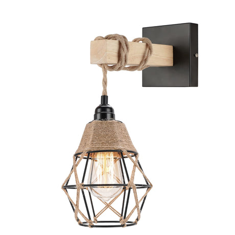 Black Farmhouse - Frideko, Rustic Wall Sconces, Wall Lights for Bedroom, Vintage Hallway Wall Mount Light Fixture Indoor with Shade for Living Room, Bathroom FRIDEKO HOME