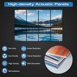 HIRESC 8 Pack Art Acoustic Panels Sound Proof Foam for Walls, 48X32 Inches Decorative Sound Absorbing Panels for Bedroom, Adhesive Included, Glaciers HIRESC