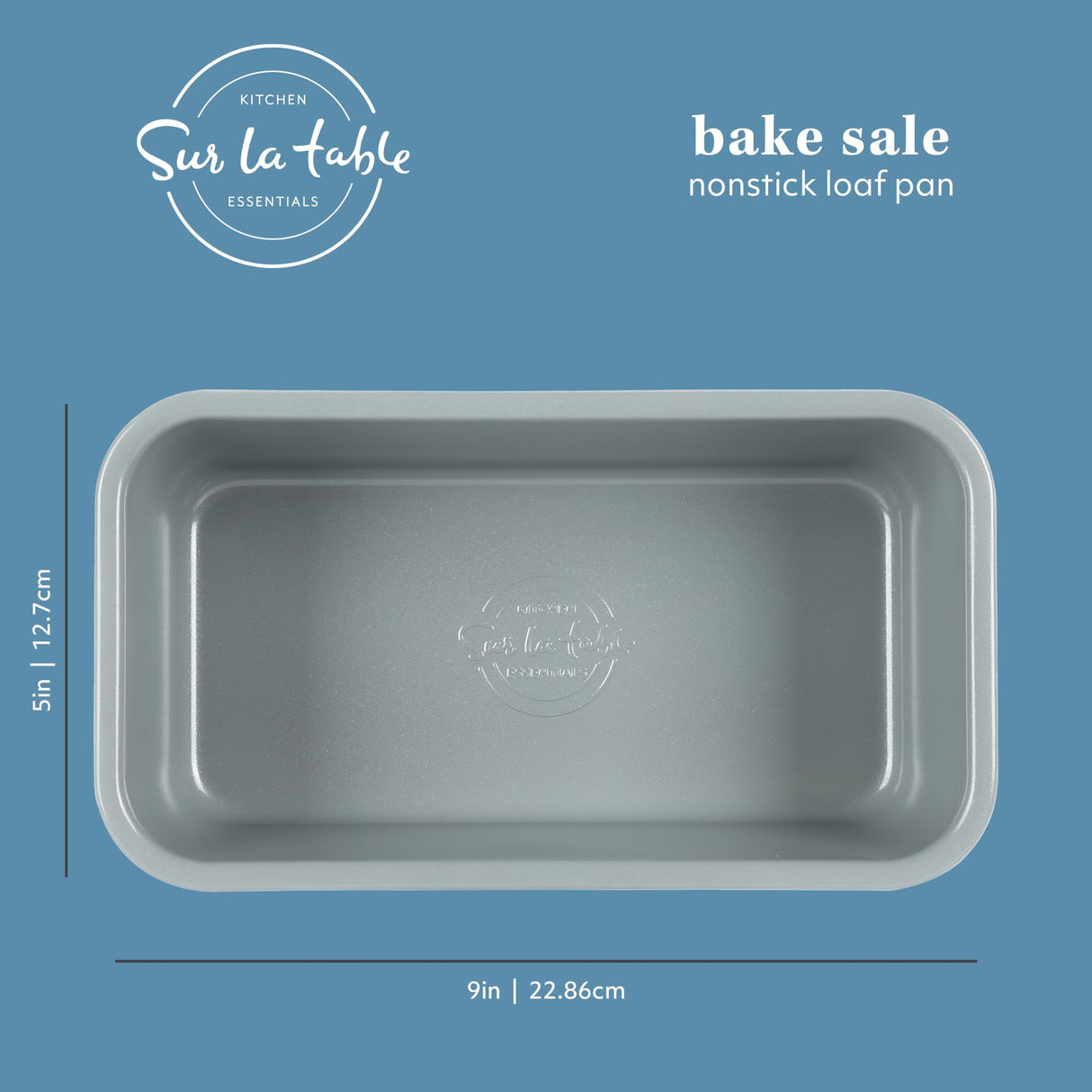 SUR LA TABLE Kitchen Essentials Bake Sale 9 X 5 Inch PFOA, PFAS, PTFE Free Nonstick Loaf Pan - Linen White Sur La Table