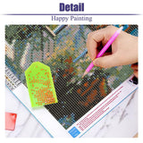 LWZAYS 5D Large Size Landscape Diamond Painting Kits for Adults, Beach Diamond Art Kits for Adults, DIY Full Drill Paintings with Diamonds Gem Art Crafts for Home Wall Decor 16x28 inch LWZAYS