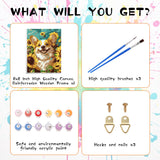 Bimkole Framed Paint by Numbers Kit for Adults Oil Painting Horse, DIY Oil Painting Kit on Canvas with Paintbrushes and Acrylic Pigment for Beginner, for Home Wall Decor 8x12inch/20x30 cm Bimkole