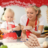 20PCS Mini Rolling Pins for Crafts, Small Wooden Dough Roller for Children in the Kitchen Baking and Imaginative Play, Wooden Tiered Tray Decorative for Halloween and Christmas Presents (4.1 Inches) FFNIU