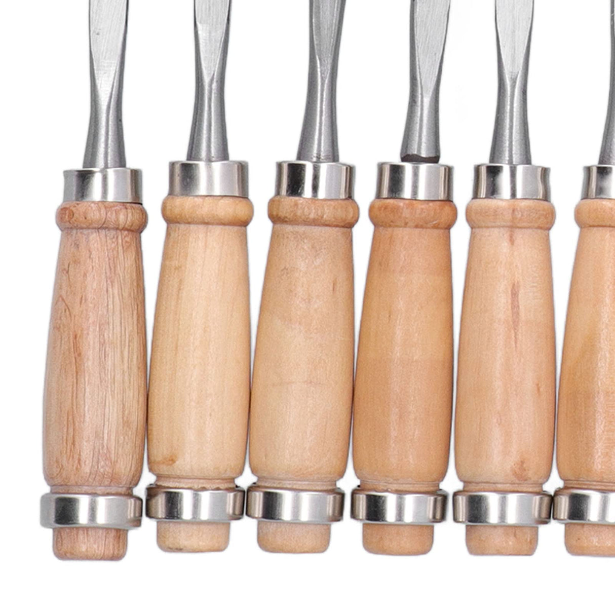 12Pcs 8inch Wood Turning Tools with HSS Blade Woodworking Lathe Chisel Set HRC58~62 High Hardness with Wood Handle for Modeling, Carving, Cutting,Woodworking Carving Gouge Accessories Tissting