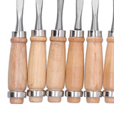 12Pcs 8inch Wood Turning Tools with HSS Blade Woodworking Lathe Chisel Set HRC58~62 High Hardness with Wood Handle for Modeling, Carving, Cutting,Woodworking Carving Gouge Accessories Tissting