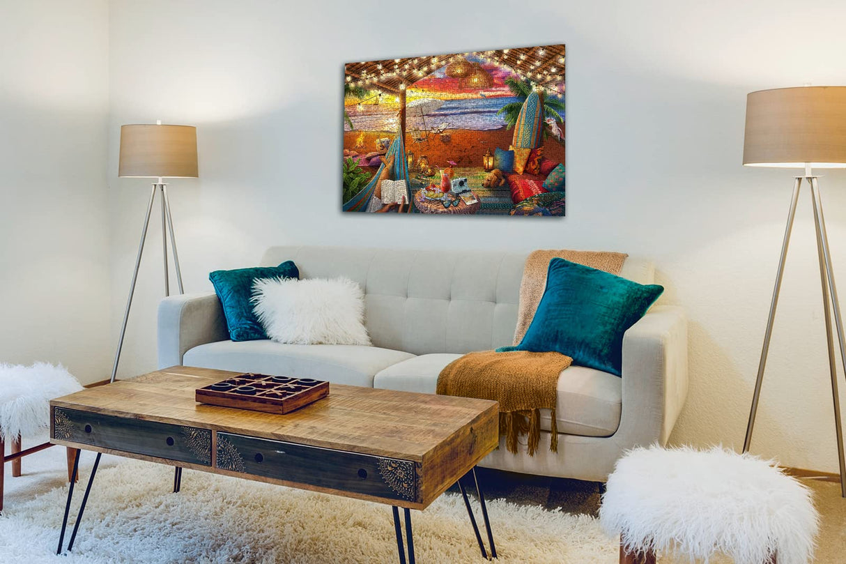 Ravensburger Cozy Cabana Puzzle - Tranquil 500-Piece Jigsaw | Unique Softclick Technology | Large Format | FSC-Certified Materials | Ideal Family Fun Activity Ravensburger