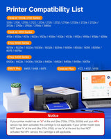 67XL Printer Ink for HP 67XL Ink Cartridges Black/Color Combo Pack Replacement for HP Ink 67 XL DeskJet 2700e 2755 2755e 2855e 4155e 4100 4255e Envy 6055e 6000 6055 6400 6455e 6455 Pro 6458 6475 1255 KingKJ