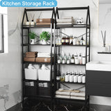 PROXRACER 5-Tier Bookshelf, 24 Inch Tall Standing Bookcase, Modern Display Shelf Unit Storage Organizer Rack for Study Room Home Office,Black PROXRACER