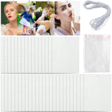 ArtCute 101Pcs Air Freshener Sublimation Blanks Set Car Scented Hanging Sheets for DIY Car and Home Polyester Felt with 1 Roll Elastic Rope and Self-Seal Bags (Rectangle) ArtCute