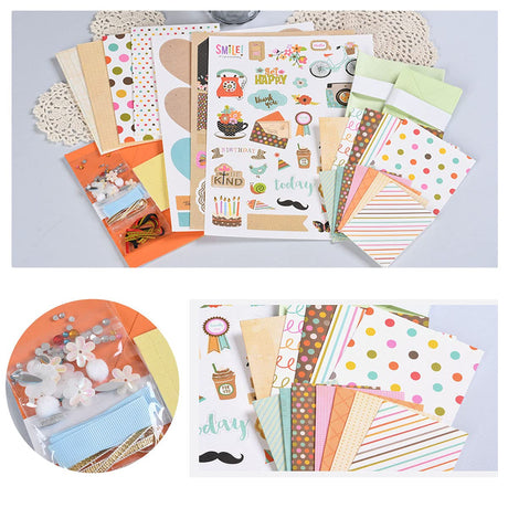Huralona Handmade DIY Greeting Card Kits includes 16 Blank Cards 16 Colorful Envelopes with Decoration Accessories for Craft Birthday Thanksgiving Christmas Wedding Invitation Card Making Green Huralona