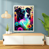 Diamond Painting Kits for Adults, Dog Diamond Art Kits, DIY 5D Dog Diamond Art Paint with Round Diamonds Full Dril Puppy Gem Art Painting Kit for Home Wall Decor (12x16inch) Axquilon
