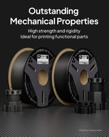 ELEGOO Carbon Fiber PETG Filament 1.75 mm Black 1KG, High Strength & Rigidity PETG-CF 3D Printing Filament, Abrasion Resistance for Functional Parts, 1KG(2.2lbs) Spool for Most FDM 3D Printers ELEGOO