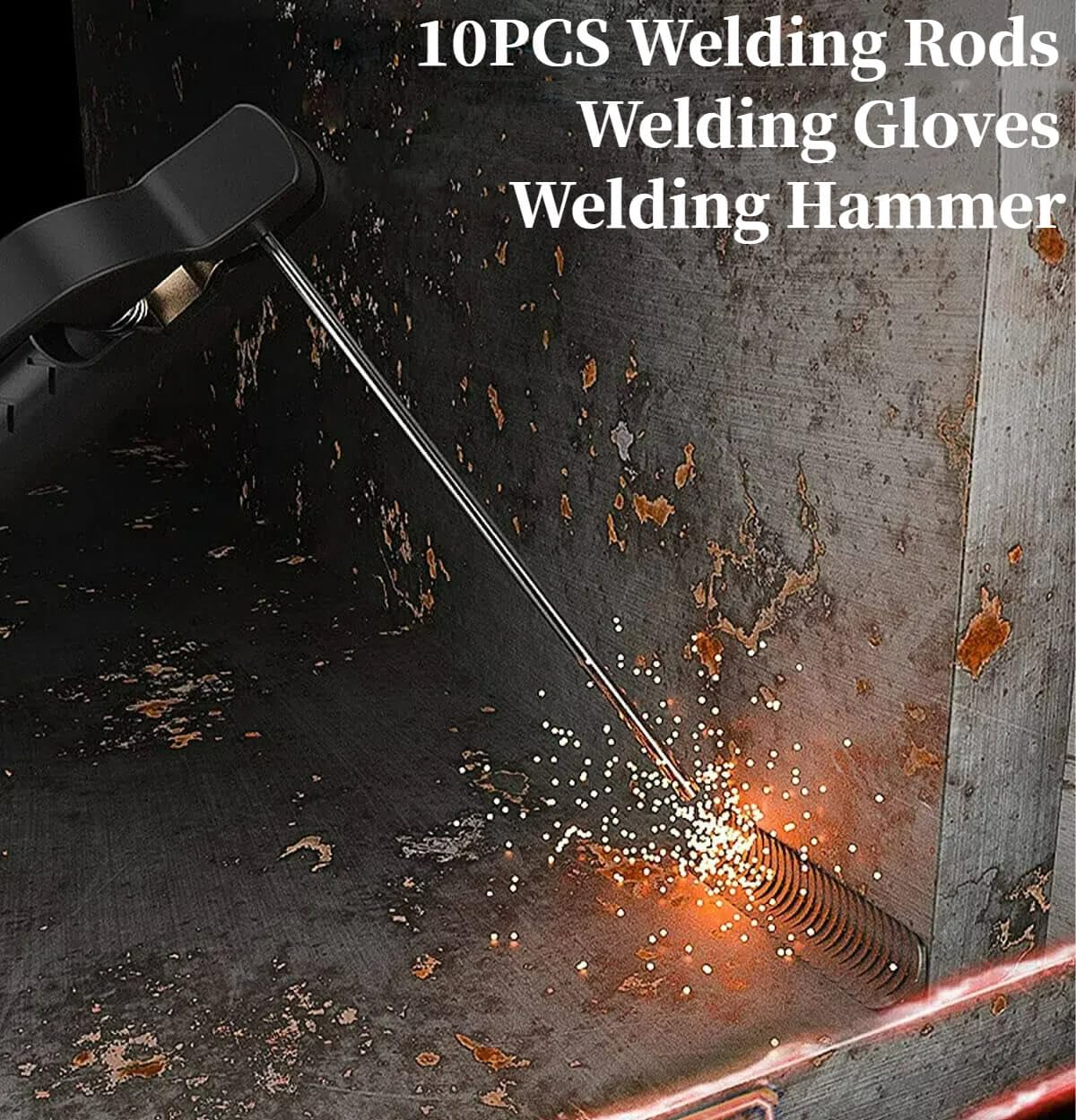 Wrdlosy 250A 110V Welding Machine, Portable Welder Machine, IGBT Digital Display LCD Stick Welder, Home DIY Arc Welder, Hot Start Arc Force Anti-stick Mini Welder WRDLOSY