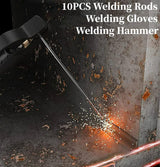 Wrdlosy 250A 110V Welding Machine, Portable Welder Machine, IGBT Digital Display LCD Stick Welder, Home DIY Arc Welder, Hot Start Arc Force Anti-stick Mini Welder WRDLOSY