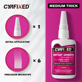 CYAFIXED Strong Cyanoacrylate (CA) Super Glue, Impact Resistant Medium-Thick Viscosity Instant Adhesive, 2 oz. (56.8 Grams) - CA Glue for 3D Printing, Aquascape and Hobby Models CYAFIXED