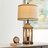 G-SAFAVA 23.75" Farmhouse Table Lamps Set USB A+C Charging Ports 3-Way Dimmable Touch Control Lamp Nightlight Vintage Modern Lamp for Living Room Bedroom with 2 Light Sources (2 Bulbs Included) G-SAFAVA